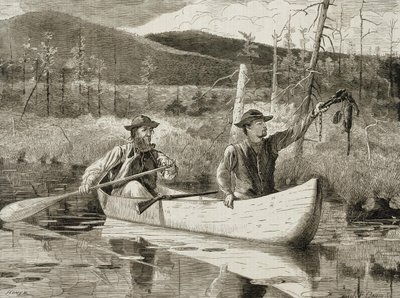 Trapping in the Adirondacks by Winslow Homer